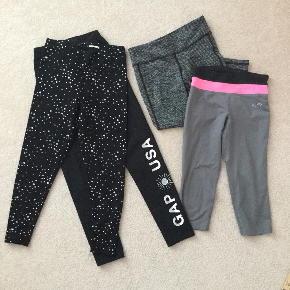 Lot of girls leggings Capri and full length EUC